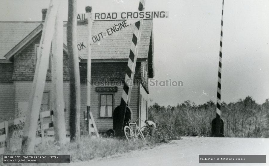 Postcard: Railroad Station, Perrins, Seekonk, Massachusetts